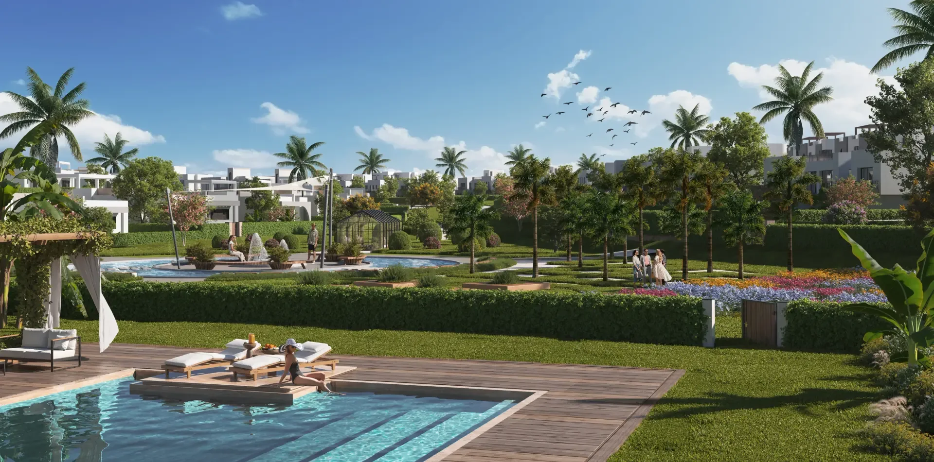 O West landscaped community