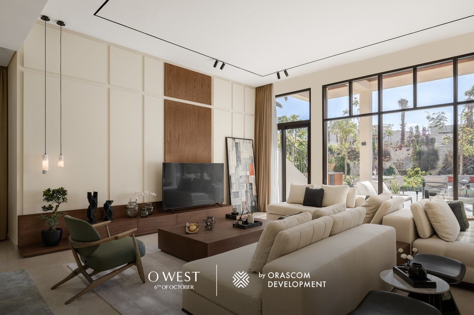 Completed O West villa living room