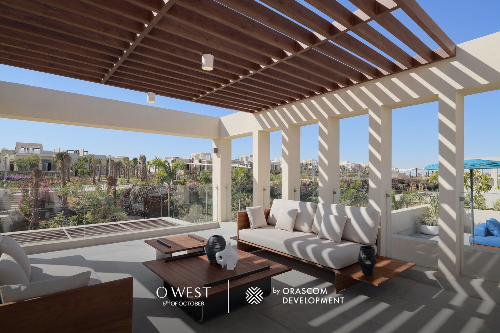 O West landscaped terrace